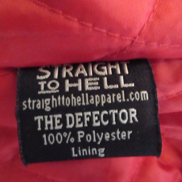 Straight To Hell Defector Black Leather Jacket - Picture 12 of 14